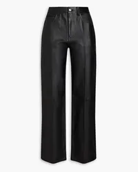 Alexander Wang Leather straight-leg pants - Black Black