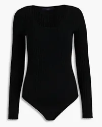 arch4 Louisa ribbed cashmere bodysuit - Black Black