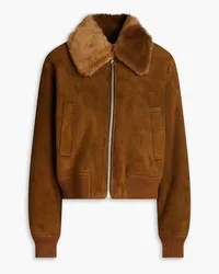 Sandro Shearling jacket - Brown Brown