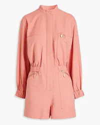 Zimmermann Appliquéd cotton playsuit - Orange Orange