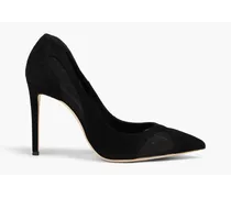 Mesh and suede pumps - Black
