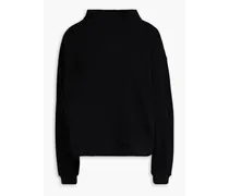 Heather knitted turtleneck sweater - Black