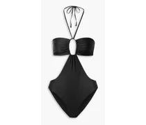 Cutout bandeau swimsuit - Black