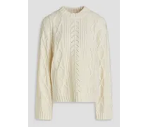 Baharia cable-knit sweater - White