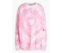 Tie-dyed cotton sweatshirt - Pink