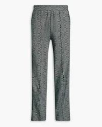 McQ Jacquard-knit track pants - Black Black