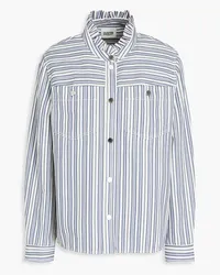 Claudie Pierlot Striped denim shirt - Blue Blue