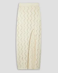 Savannah Morrow Lauryn pointelle-knit cotton maxi skirt - White White