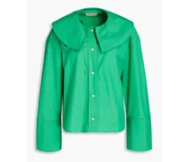 Ketam cotton-poplin shirt - Green