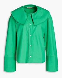 Loulou Studio Ketam cotton-poplin shirt - Green Green