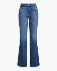 Frame Denim Le High Flare faded high-rise flared jeans - Blue Blue