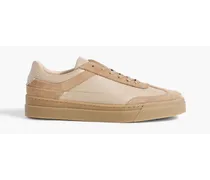 Gina leather and suede sneakers - Neutral