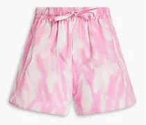 Printed shell shorts - Pink