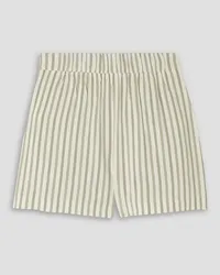 ODYSSEE York striped woven shorts - White White