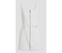 Alice Olivia - Thersa denim mini dress - White