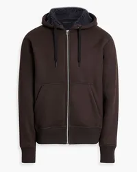 Rag & Bone Waffle-knit cotton hoodie - Brown Brown