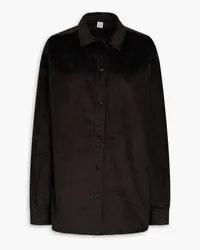 Totême Cotton-blend corduroy shirt - Black Black