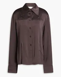 Nanushka Elu satin shirt - Brown Brown