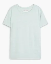 Officine Generale Lara linen-blend jersey T-shirt - Green Green