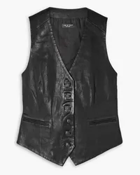 Rag & Bone Vanessa leather vest - Black Black