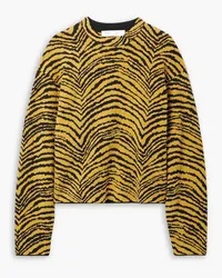 Proenza Schouler Jacquard-knit cotton-blend sweater - Animal print Animal