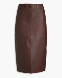 Derek Lam Leather skirt - Brown Brown