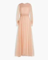 Valentino Garavani Gathered embellished tulle gown - Pink Pink