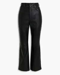 SLVRLAKE Frankie leather kick-flare pants - Black Black