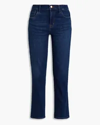 J Brand Faded high-rise straight-leg jeans - Blue Blue