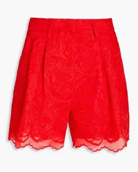 Vivetta Embroidered organza shorts - Red Red