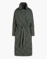 Tory Burch Quilted shell down coat - Green Green