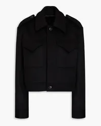 Nili Lotan Horace wool-felt jacket - Black Black