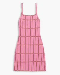 Jacquemus Malha embellished jacquard-knit mini dress - Pink Pink