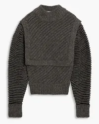 IRO Jayla mélange ribbed-knit turtleneck sweater - Gray Gray