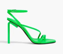 Allen neon leather sandals - Green