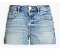 Le Grand Garcons distressed denim shorts - Blue