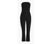 Auzia strapless cropped crepe jumpsuit - Black