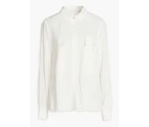 Soul cutout crepe shirt - White