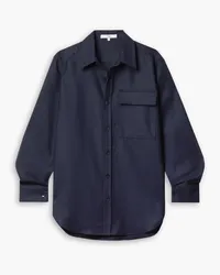 tibi Wool-flannel shirt - Blue Blue