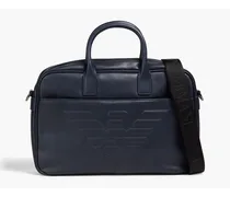 Faux leather briefcase - Blue