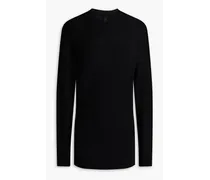 Naroa gathered merino wool sweater - Black
