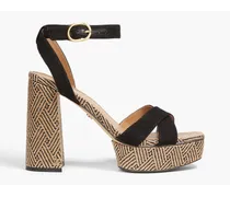 Nolita woven platform sandals - Black