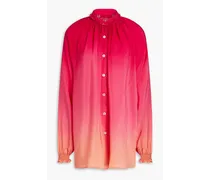 F.R For Restless Sleepers - Piroi dégradé silk crepe de chine blouse - Red