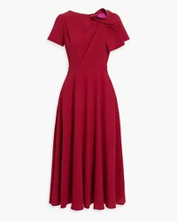 Roksanda Ilincic Bow-embellished crepe midi dress - Red Red