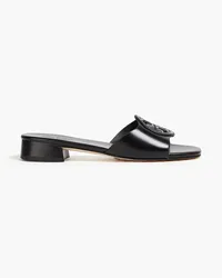 Tory Burch Embellished leather mules - Black Black