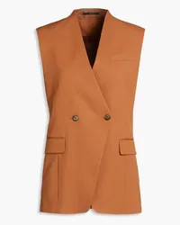 Paul Smith Double-breasted wool-blend vest - Brown Brown