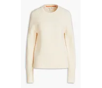 Greta wool-blend sweater - White
