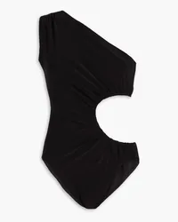 Norma Kamali Mio one-shoulder cutout swimsuit - Black Black