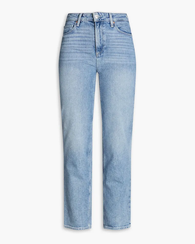 Paige Stella high-rise straight-leg jeans - Blue Blue