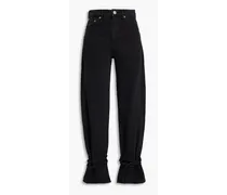 High-rise tapered jeans - Black